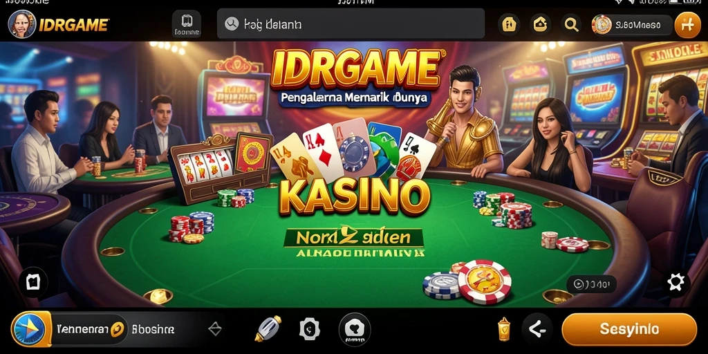 Tampilan menarik dari gameplay Kasino di IDRGAME.