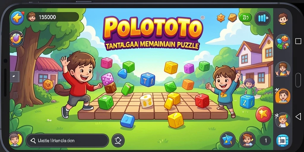 Tampilan gameplay seru dari POLOTOTO yang penuh teka-teki.