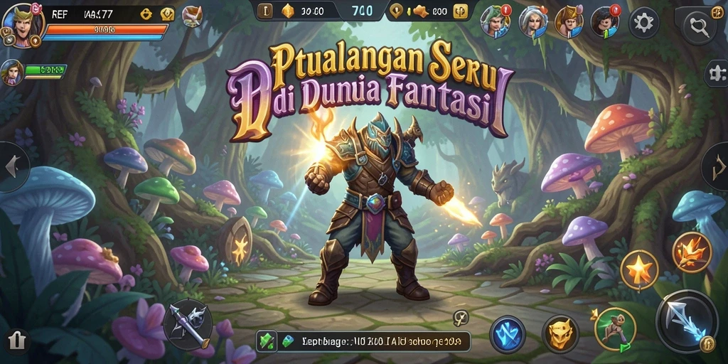 Screenshot game REPUBLIK77 menampilkan aksi petualangan yang epik.