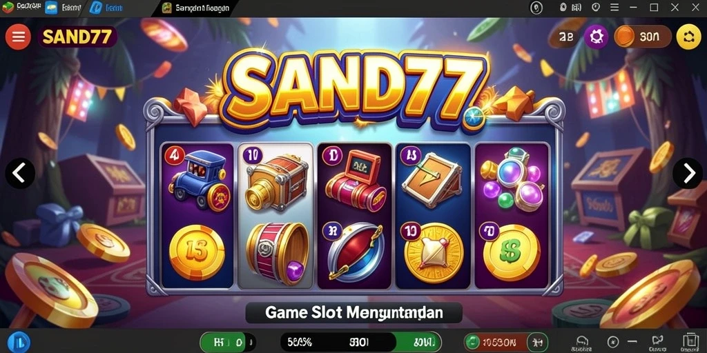 Tampilan screenshot gameplay SAND77 yang seru dan interaktif.
